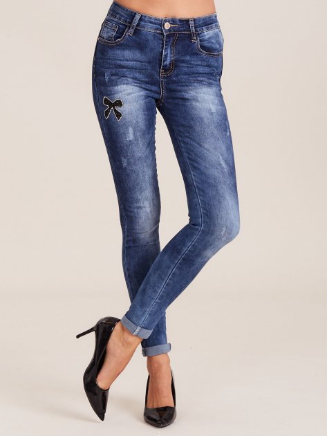 Spodnie jeans-JMP-SP-MG511.08-ciemny niebieski