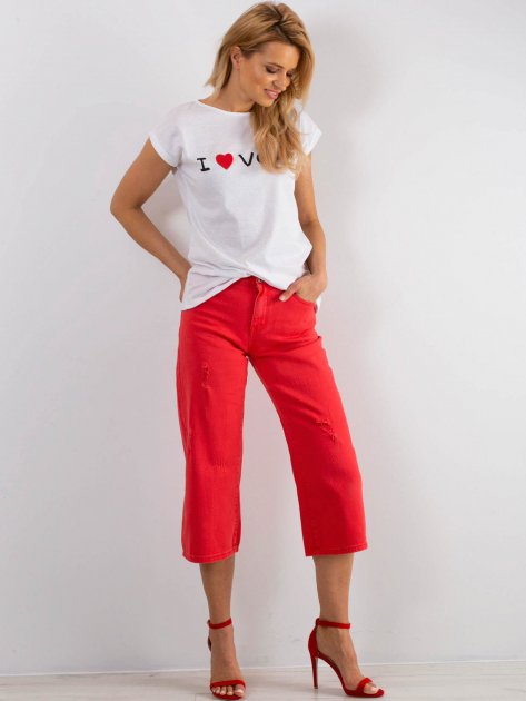 Spodnie jeans-JMP-SP-B102.32P-czerwony