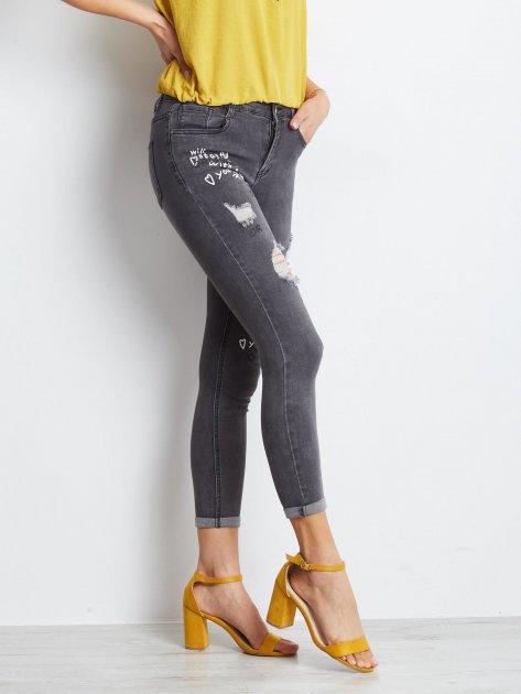 Spodnie jeans-JMP-SP-F2437.54P-ciemny szary