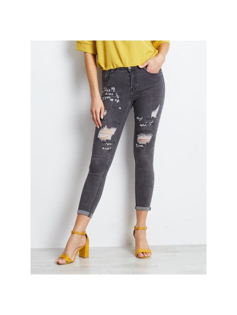 Spodnie jeans-JMP-SP-F2437.54P-ciemny szary