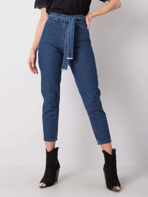 Spodnie jeans-320-SP-2902.09P-ciemny niebieski