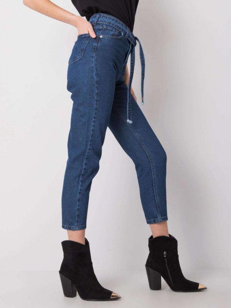 Spodnie jeans-320-SP-2902.09P-ciemny niebieski