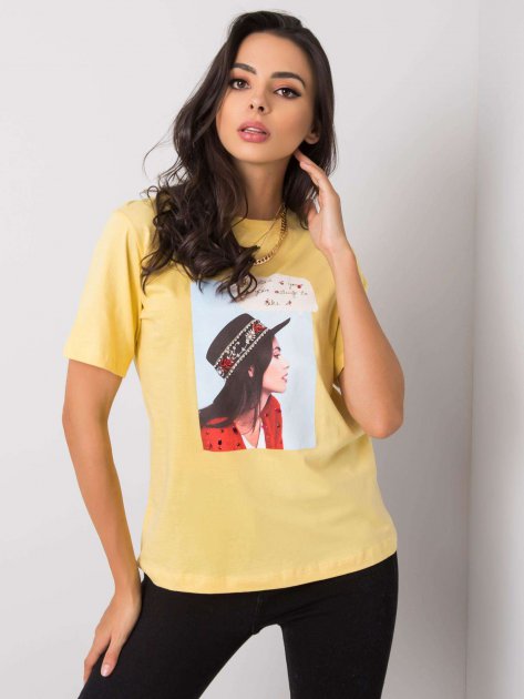 T-shirt-PM-TS-SS21TX64.32-żółty