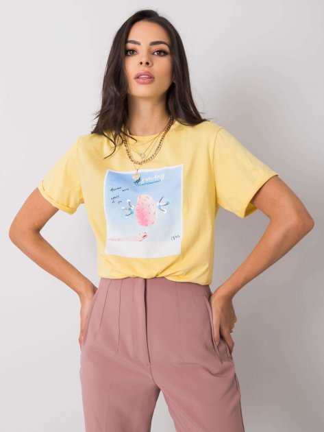 T-shirt-PM-TS-SS21CA59.01P-żółty