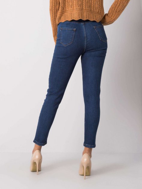 Spodnie jeans-320-SP-2614.05P-ciemny niebieski