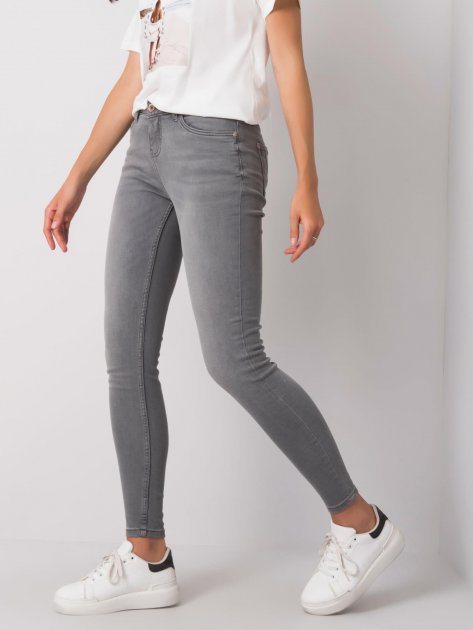 Spodnie jeans-D85030T62100G113-ciemny szary