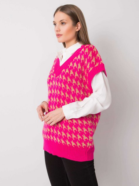 Sweter-269-SW-16500.37-fluo różowy