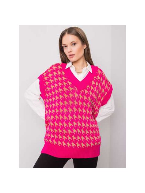 Sweter-269-SW-16500.37-fluo różowy