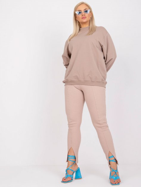 Bluza-RV-BL-6299.11-ciemny bezowy