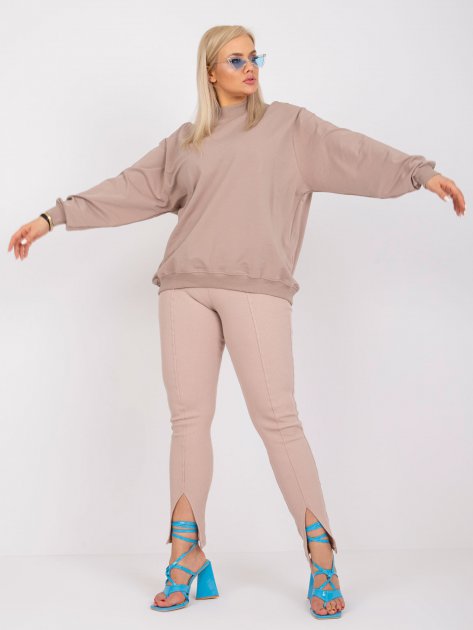 Bluza-RV-BL-6299.11-ciemny bezowy