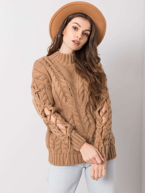 Sweter-CA-SW-3733.74-camelowy