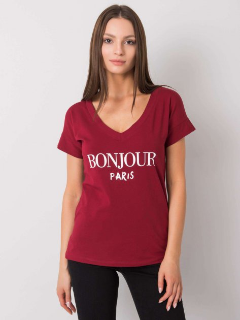 T-shirt-FA-TS-7161.32P-bordowy