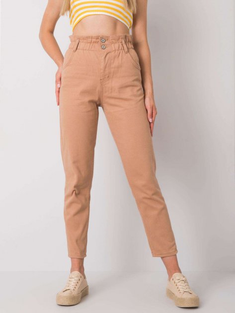 Spodnie jeans-336-SP-2141.32P-camelowy