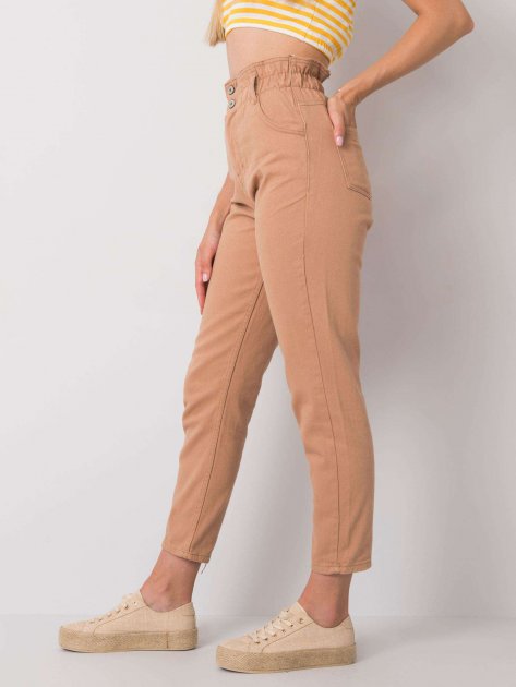 Spodnie jeans-336-SP-2141.32P-camelowy