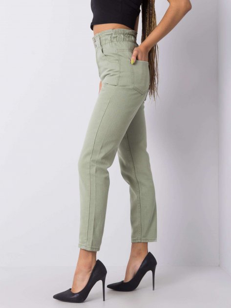 Spodnie jeans-336-SP-2156.33P-pistacjowy