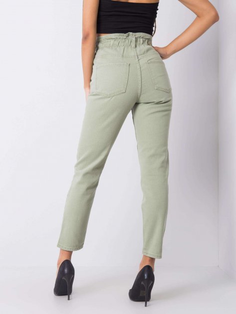 Spodnie jeans-336-SP-2156.33P-pistacjowy