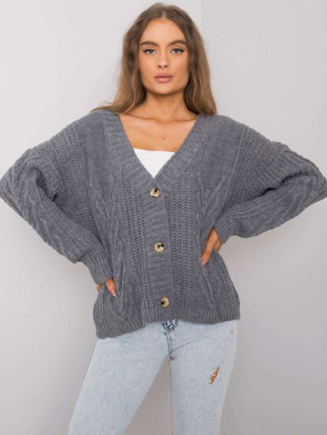 Sweter-TW-SW-BI-22022.97-ciemny szary