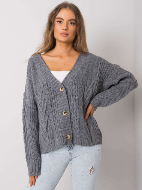 Sweter-TW-SW-BI-22022.97-ciemny szary