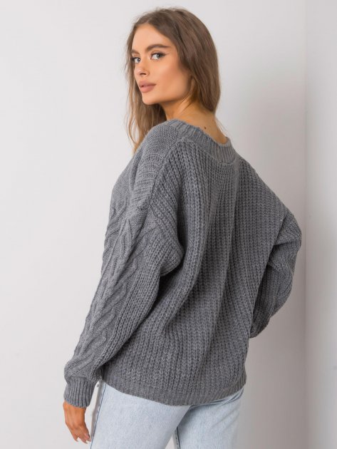 Sweter-TW-SW-BI-22022.97-ciemny szary