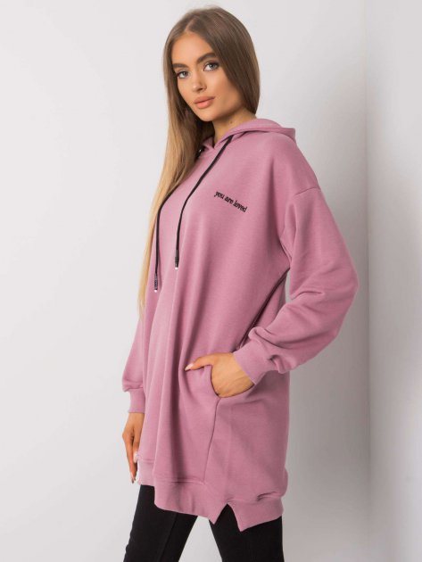 Bluza-RV-BL-7097.26-ciemny różowy