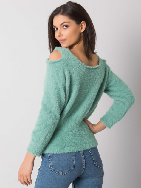 Sweter-LC-SW-7033.27X-mietowy