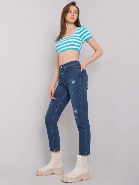 Spodnie jeans-MR-SP-5338.17-ciemny niebieski