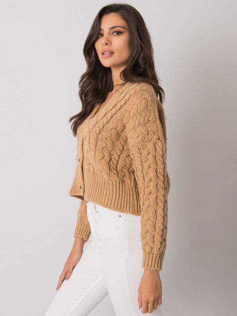 Sweter-D90031J90792A1-camelowy