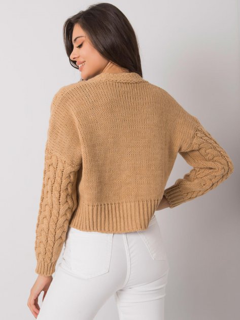 Sweter-D90031J90792A1-camelowy