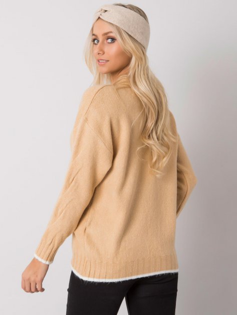 Sweter-ASM-SW-7433.96-camelowy