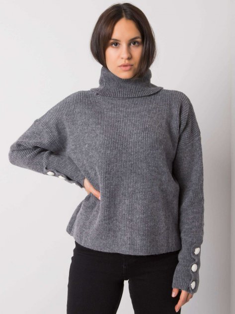 Sweter-LC-SW-15-2.01-ciemny szary