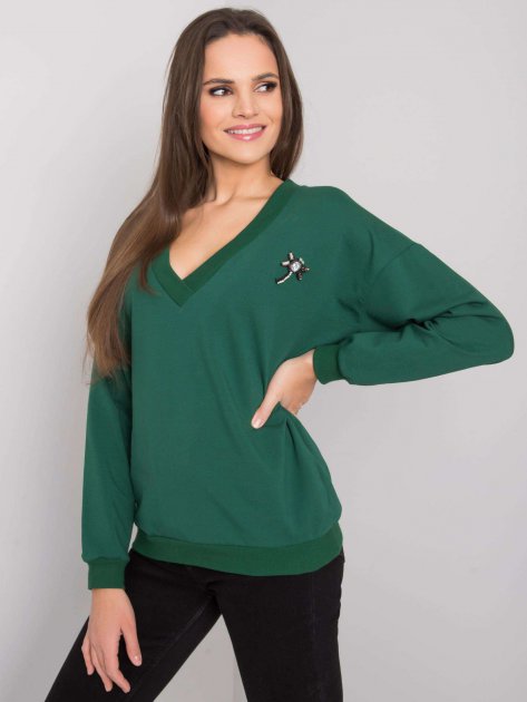 Bluza-RV-BL-7370.78P-ciemny zielony