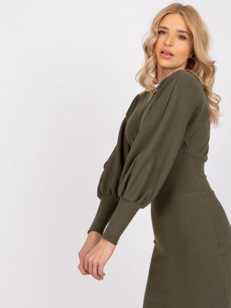 Sukienka-RV-SK-6079.65-khaki