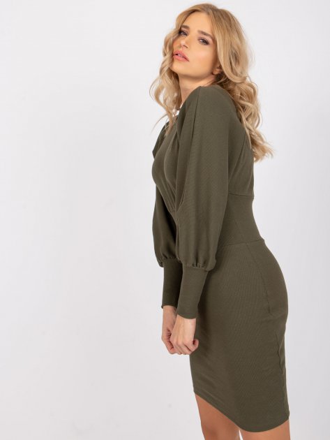 Sukienka-RV-SK-6079.65-khaki