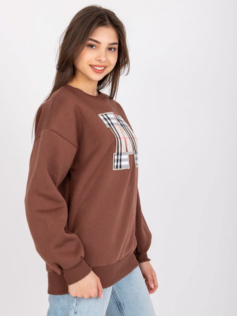 Bluza-EM-BL-U617.95-ciemny brązowy