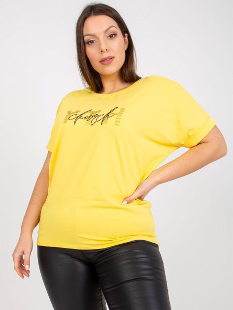 T-shirt-RV-TS-7919.01X-żółty