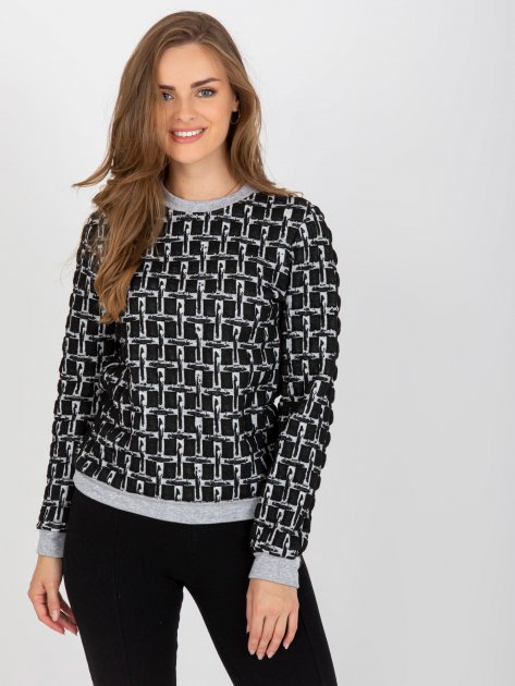 Bluza-LK-BL-507008.92-szaro-czarny