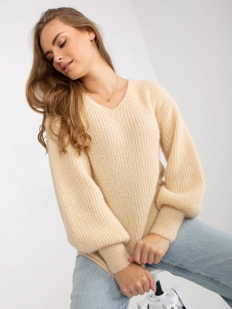 Sweter-TW-SW-BI-9029.84-beżowy