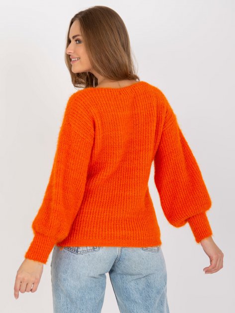 Sweter-TW-SW-BI-9029.84-pomarańczowy