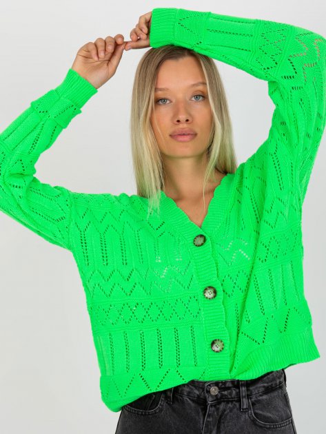 Sweter-LC-SW-8022.04P-fluo zielony