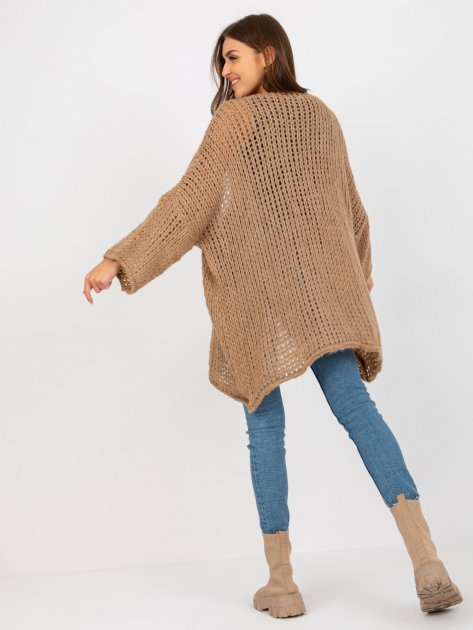 Sweter-TW-SW-BI-M2202.29X-ciemny bezowy