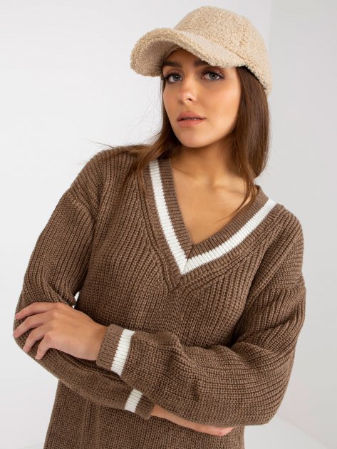 Sweter-LC-SW-8023.55P-brązowy