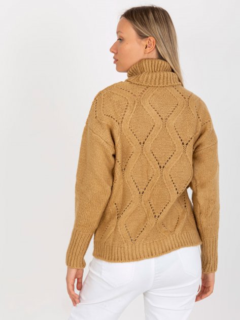 Sweter-LC-SW-3019.05P-camelowy