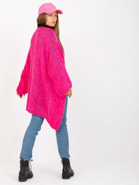 Sweter-TW-SW-BI-M2202.29X-fluo różowy