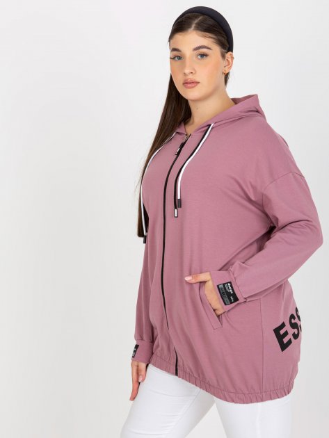 Bluza-RV-BL-8277.28-ciemny różowy