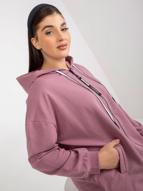 Bluza-RV-BL-8302.78-ciemny różowy