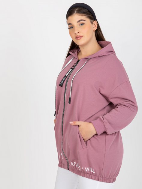 Bluza-RV-BL-8302.78-ciemny różowy