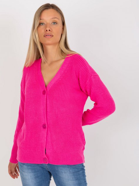 Sweter-LC-SW-0321.06X-fluo różowy