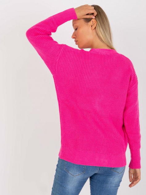 Sweter-LC-SW-0321.06X-fluo różowy