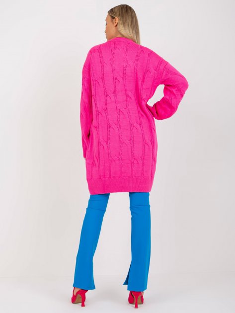 Sweter-LC-SW-0297.35P-fluo różowy