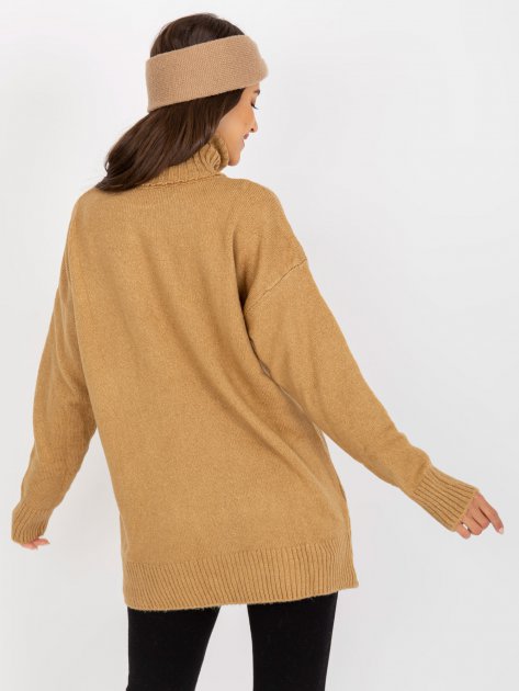 Sweter-LC-SW-0331.89P-camelowy